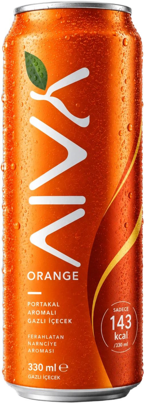 Dosen-Mockup AIVA Orange